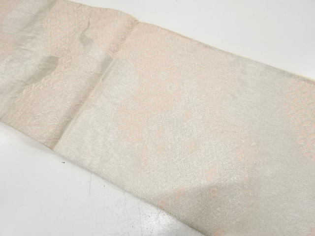 JAPANESE KIMONO / ANTIQUE FUKURO OBI / SILK / WOVEN MICHINAGADORI